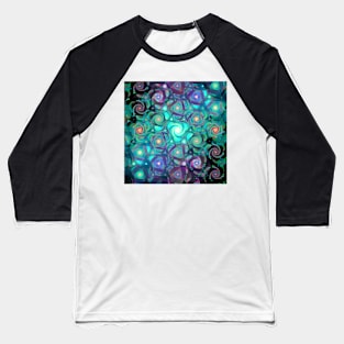 Green stained glass Baseball T-Shirt